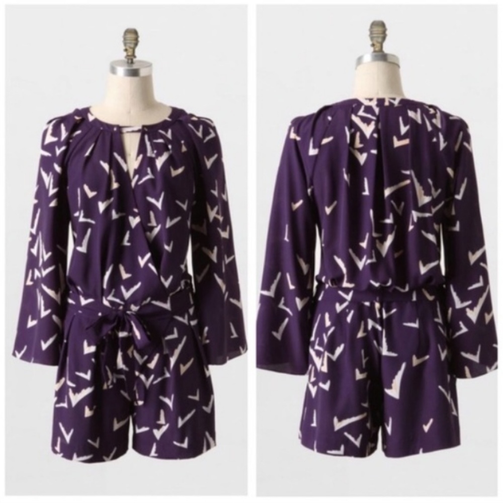 Anthro Leifsdottir Floral Patterned Romper